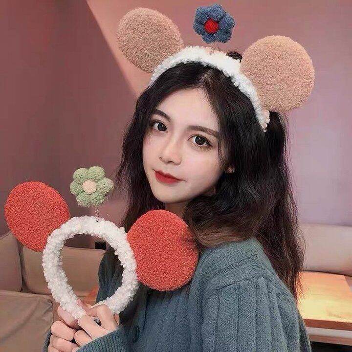 sanheZ】Cute Cartoon Net Red With The Same Paragraph Ins Mickey Ear