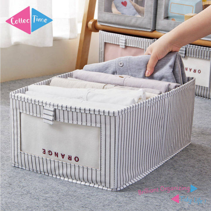 Multifunction Korean Storage Box Foldable Wardrobe Linen Storage Box