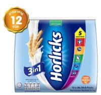 Horlicks 3-in-1 Nutritious Malted Drink Less Sugar ฮอร์ลิคส์ 3 อิน 1 สูตรลดน้ำตาล 280 กรัม Best Before 01/2024