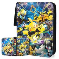 【LZ】❁❂۩  Pokémon Game Card Protective Case Saco De Armazenamento Portátil Card Book Zipper Binder Pasta Childrens Favorite Toy Gift Novo 400