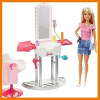 สินค้าขายดี!!! Barbie Doll and Salon Playset ตุ๊กตาบาร์บี้ และ ร้านทำผม DVX51 #ของเล่น โมเดล โมเดลรถ ของเล่น ของขวัญ ของสะสม รถ หุ่นยนต์ ตุ๊กตา โมเดลนักฟุตบอล ฟิกเกอร์ Model การ์ดเกมส์