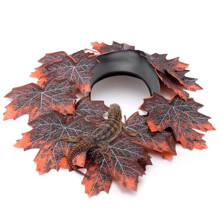 Reptile Hides Cave Small Animal Hideaway with Smooth Surface Leaf Litters Help Peeling for