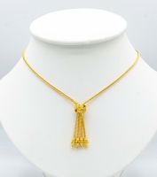 24K Thai Jewelry Thai Baht Yellow Gold Women Girl Necklace Pendant Choker Heart 20 inch