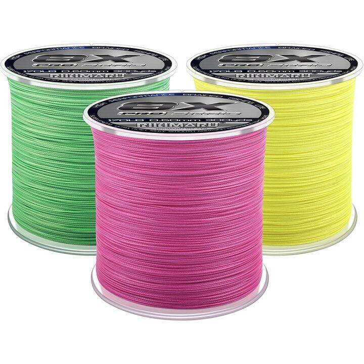 Rikimaru “8X Pro” 8 Strands Braided Fishing Line PE Line 6-170LB 300Yds ...