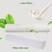 1PC 100x20cm Natural Latex Cylindrical Pillow Neck Support Protect Lumbar Waist Bolster Maternity Pillows Pregnancy Side Sleeper