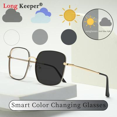 LongKeeper Photochromic Sunglasses for Men Discolor Women Sunglasses Sport Change Sun Glasses Male Eyeglasses Uv New Fashion