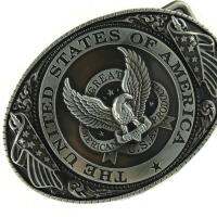 Fenteer สหรัฐอเมริกา SATTION OF America Eagle คาวบอยตะวันตกเข็มขัดผู้ชายของขวัญ