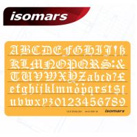 ISOMARS แผ่นเพลทอักษร OLD ENG ISM-3091