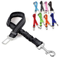 hang qiao shop 8 Colors Pet Dog Cat Car Seat Belt Adjustable Harness Seatbelt Lead Leash for Small Medium Dogs Travel Clip Pet Supplies