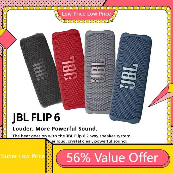JBL Speaker (Ready Stock) JBL Flip 6 Portable Waterproof Speaker Louder more powerful sound