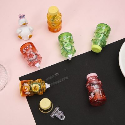 ○❈✺ kawaii drink shape Mini Double Sided Dot Adhesive Double Sided Tape For Gift Wrapping Scrapbook Adhesive Tape Roller Runner