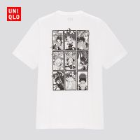 Rosa♛Uniqlo เสื้อยืดผู้ชาย (UT) เสื้อยืดพิมพ์ลายมังงะ (แขนสั้น) (ชุดฆ่าปีศาจ)