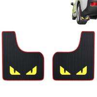 Universal Mud Flaps 2Pcs Rally Armor Mud Flaps Black &amp; Red PVC Mudguard Flares For Car Pickup Truck SUV Block Sediment