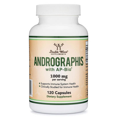 Double Wood Andrographis with AP-Bio® 1,000 mg. 120 Capsules