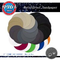 ❒☞▼ 30pcs 5 Inch 125mm Waterproof Sanding Discs Hook Loop Silicon Carbide Sandpaper Wet/Dry 60 to 10000 Grit for Polishing