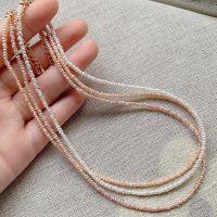 2-3mm Mini Button Baroque Pearl Strand Necklace Collar Elegant Real Natural Freshwater Pearl Choker Necklace Jewelry for Women