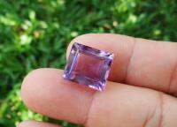 +++ร้านนี้ขายแต่ของแท้ค่ะ+++ พลอยอเมทิสต์รูปทรงสี่เหลี่ยม ( Natural Amethyst ) 15.00 กะรัต คัดมาสวย น่าสะสมค่ะ อัญมณีประจำเดือนเกิด กุมภาพันธ์