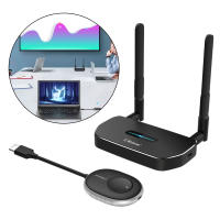 4K Wireless Audio Video Transmitter &amp; Receiver Adapter HDMI VGA Extender