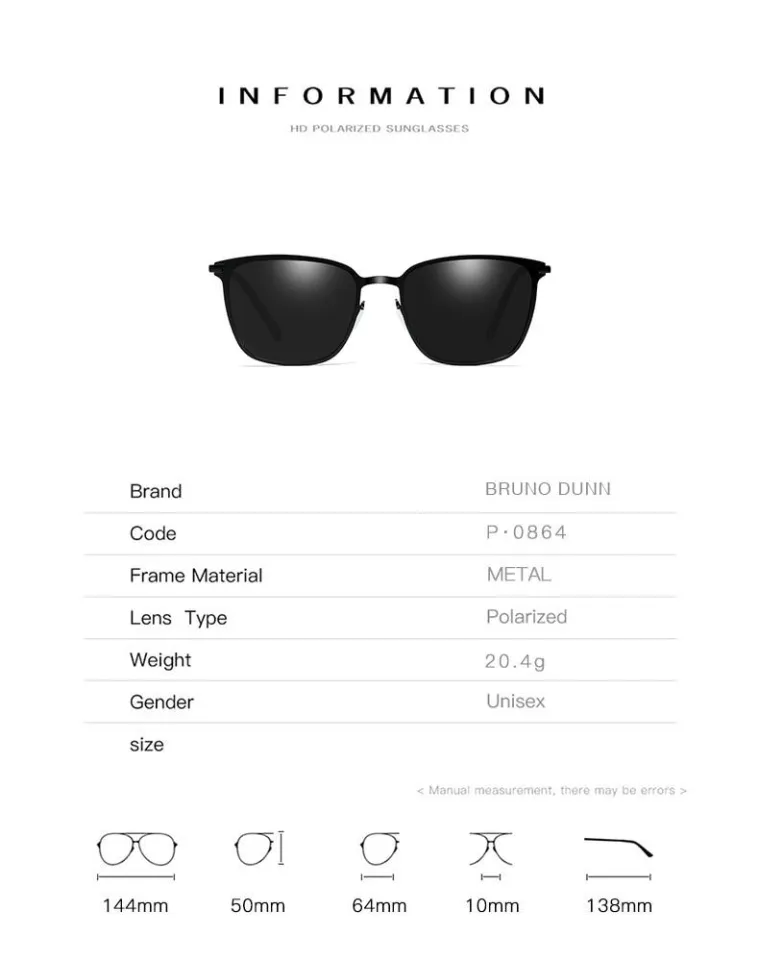 Bruno Dunn 2020 Unisex Sunglasses Men Women Polarized For Sun