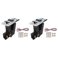 2X Multi Coin Acceptor Electronic Roll Down 4P Port Electronic Coin Selector Vending Machine Arcade Game Ticket