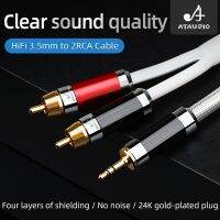 ATAUDIO HIF-Cable RCA Estéreo De 2RCA A 3,5Mm,Diaux RCA Jack 3,5 Y Para Amplificadores De Audio, Cable De Casa