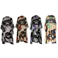 【hot】∈◑  Barber Cap Camouflage Pattern Hairdresser Apron Hair Cutting Gown Haircut Accessories