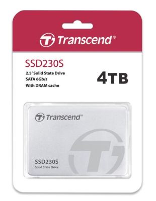 Transcend SSD230S 4TB SATA III รับประกัน 5 ปี หรือ **รับประกันไม่เกิน2,240 TBW  TS4TSSD230S