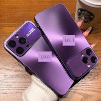 【CD texture/aurora/Acrylic hard case/Purple】เคส compatible for iPhone 11 12 13 14 pro max case