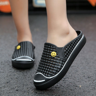 รองเท้าแตะสำหรับผู้ชายและผู้หญิงขนาด36-45คู่รองเท้าแตะรองเท้าแตะครึ่งขี้เกียจไม่ลื่น Flip Flops