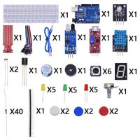 สำหรับ Arduino เริ่มต้น R3 Uno Breadboard พื้นฐานอุปกรณ์สำหรับการเรียนรู้เสียง/ระดับน้ำ/ความชื้น/การตรวจจับระยะทางควบคุม Led