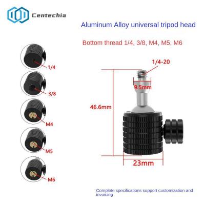 Mini Ball Head ขาตั้งกล้อง14 "360องศาหมุนหัวสกรูขาตั้งกล้อง Mount cket DSLR Ballhead สำหรับกล้องกล้องวิดีโอวงเล็บ