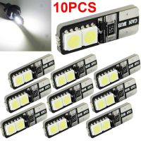 10ชิ้น5050 T10 4SMD หลอดไฟ LED Canbus ข้อผิดพลาดรถฟรีไฟลิ่มด้านข้างสีขาว