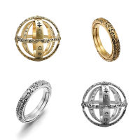 Female Ring Jewelry Complex Men All Male Rotating Ball Rings Women