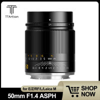 TTartisan 50มิลลิเมตร F1.4 ASPH เต็มกรอบ MF เลนส์สำหรับ Protrait ถนนภูมิทัศน์รายงานการถ่ายภาพสำหรับ A7 Canon R Nikon Z5