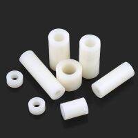 50Pcs M3 M4 M5 M6 M8 White Nylon ABS Non-Threaded Spacer Round Hollow Standoff Washer ID 3mm 4mm 5mm 6mm PCB Board Screw Bolt