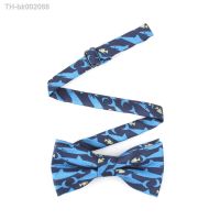 ❇☃☏ Polyester Bowtie Fish Shark Pattern Necktie Boy Mens Fashion Business Wedding Bow Tie