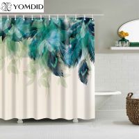 Bernicl YOMDID Polyester Fiber Bath Curtain 3d Printed Shower with 12 Hooks for Home Bathroom Decor Screen Cortina de ducha