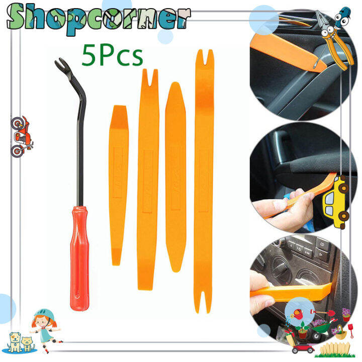 Pengungkit Panel Mobil/5Pcs Auto Trim Removal Tool Kit/Car Door Panel