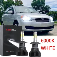 ชุดหลอดไฟหน้าฮาโลเจน LED 6000K แบบเปลี่ยน สําหรับ Hyundai Accent (LC) ปี 2004-2007 2005 2006 รับประกัน 10 เดือน