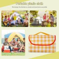 Foldable Outdoor Picnic Pad Waterproof Oxford Cloth Picnic Blanket Moisture-proof Thicken Lightweight for Outdoor Travel Sleeping Pads