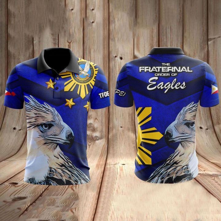 2021-2022 new Men's latest Eagles Polo Shirt sublimation shirt