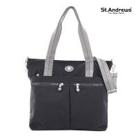 St.Andrews กระเป๋าสะพายทรง Tote มีสายสะาพยยาว รุ่น SSH0018 - สีดำ