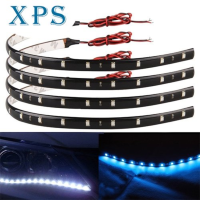 Xps 4 Pcs 30ซม.3528 SMD 15 LED รถบรรทุกรถย่างยืดหยุ่นไฟกันน้ำแถบ