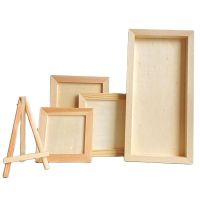 Wooden Clay Frame 3D Picture Frame Blank Art Puzzle Bracket Frame Setting Display Stand DIY Photo Poster Home Decoration Bar Wine Tools