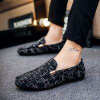 รองเท้าผู้ชายใหม่แฟชั่น Slip-On รองเท้า Loafers บุรุษนุ่มสบายรองเท้าผ้าใบรองเท้าชายรองเท้างานแต่งงานรองเท้า Sneakersh43