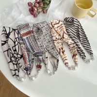 [Free ship] Lazy long strip buckle silk scarf shaking sound explosive style knot-free multi-functional neck versatile decoration wholesale