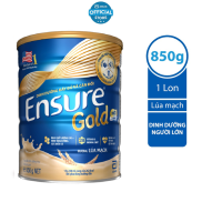 15-19.6 TẶNG COMBO LAYS ĐƠN 1099K Lon sữa Ensure Gold hương Lúa Mạch 850g