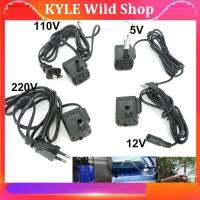 KYLE Wild Shop Ultra-quiet Mini Brushless AC DC 220v 12V 5V USB Fountain Water Pump Submersible 200-400L/H Lift Aquarium Circulating fish tank