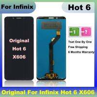 LCD สำหรับ Infinix หน้าจอแสดงผล6หน้าจอสัมผัสประกอบดิจิไทเซอร์สำหรับ Infinix Hot 6จออะไหล่เปลี่ยน X606C X606 LCD