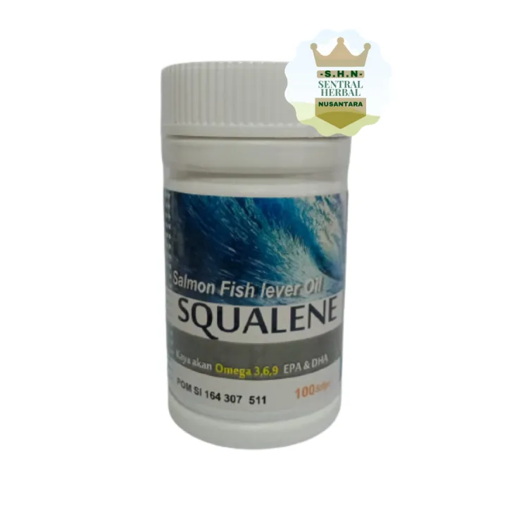 Squalene Salmon Fish Lever Oil Mengandung Omega 3,6,9, EPA & DHA 100 Softgel Lazada Indonesia
